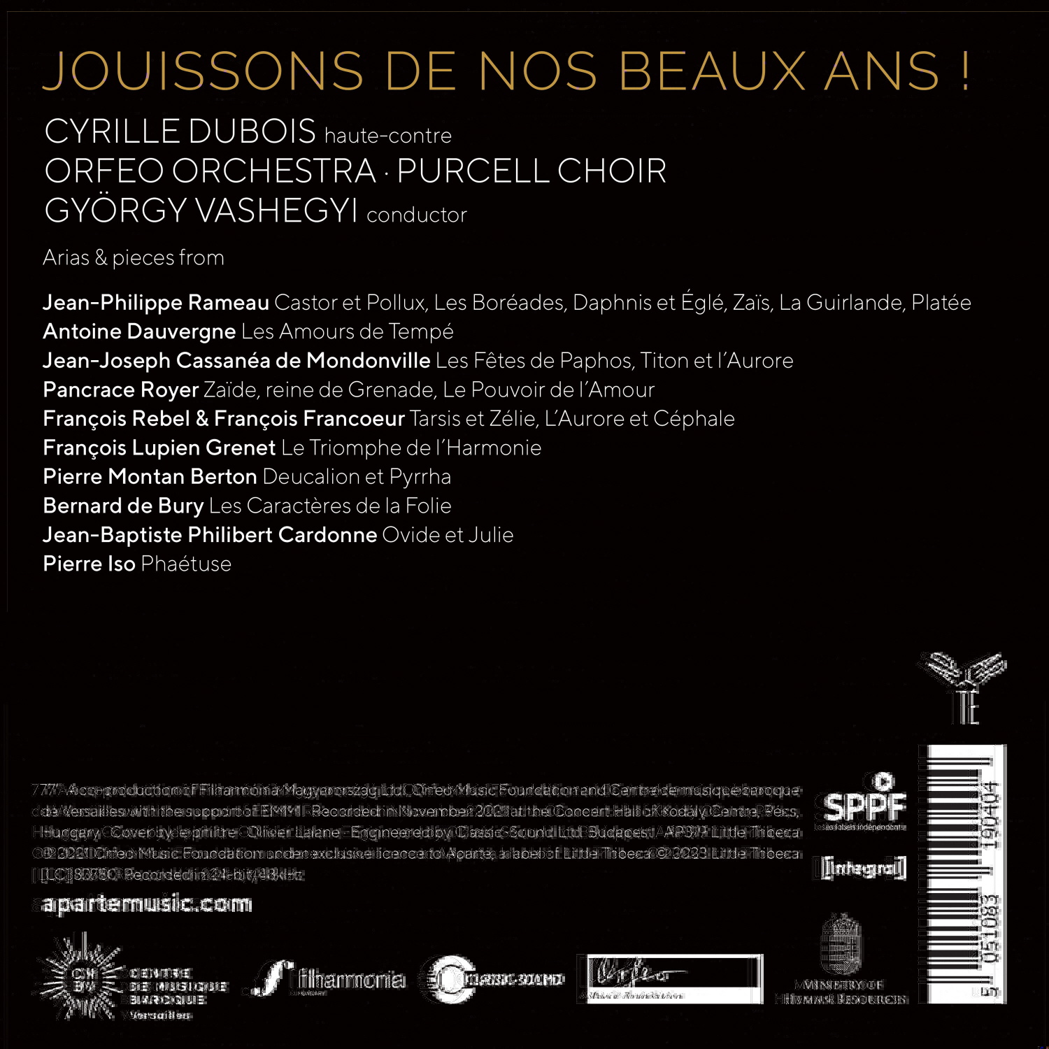 Cyrille Dubois 시릴 뒤브와가 노래하는 바로크 시대 작품들 (Jouissons De Nos Beaux Ans!)