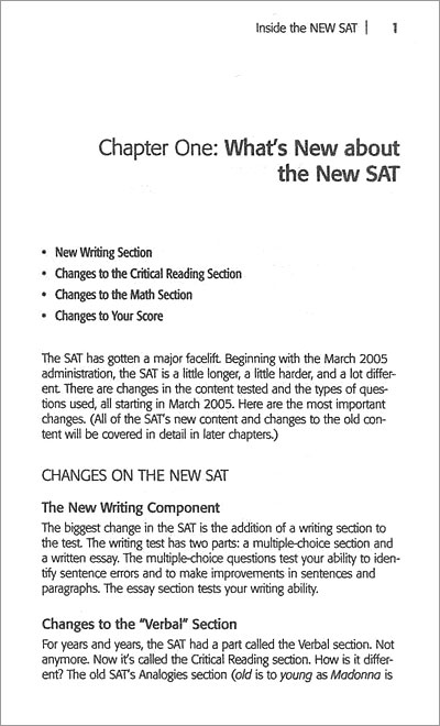 Inside the New SAT