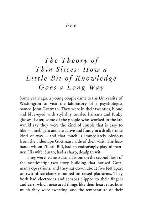 Blink: The Power of Thinking Without Thinking