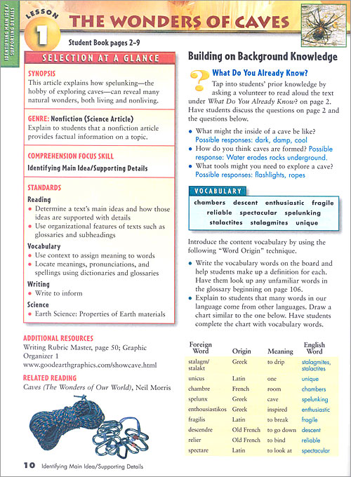 Reading Comprehension Level E : Teacher's Guide