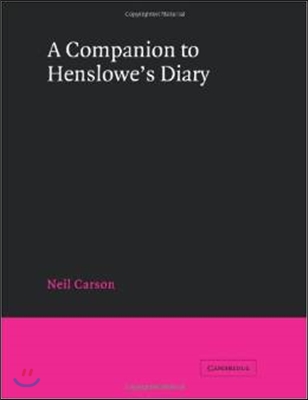 A Companion to Henslowe&#39;s Diary