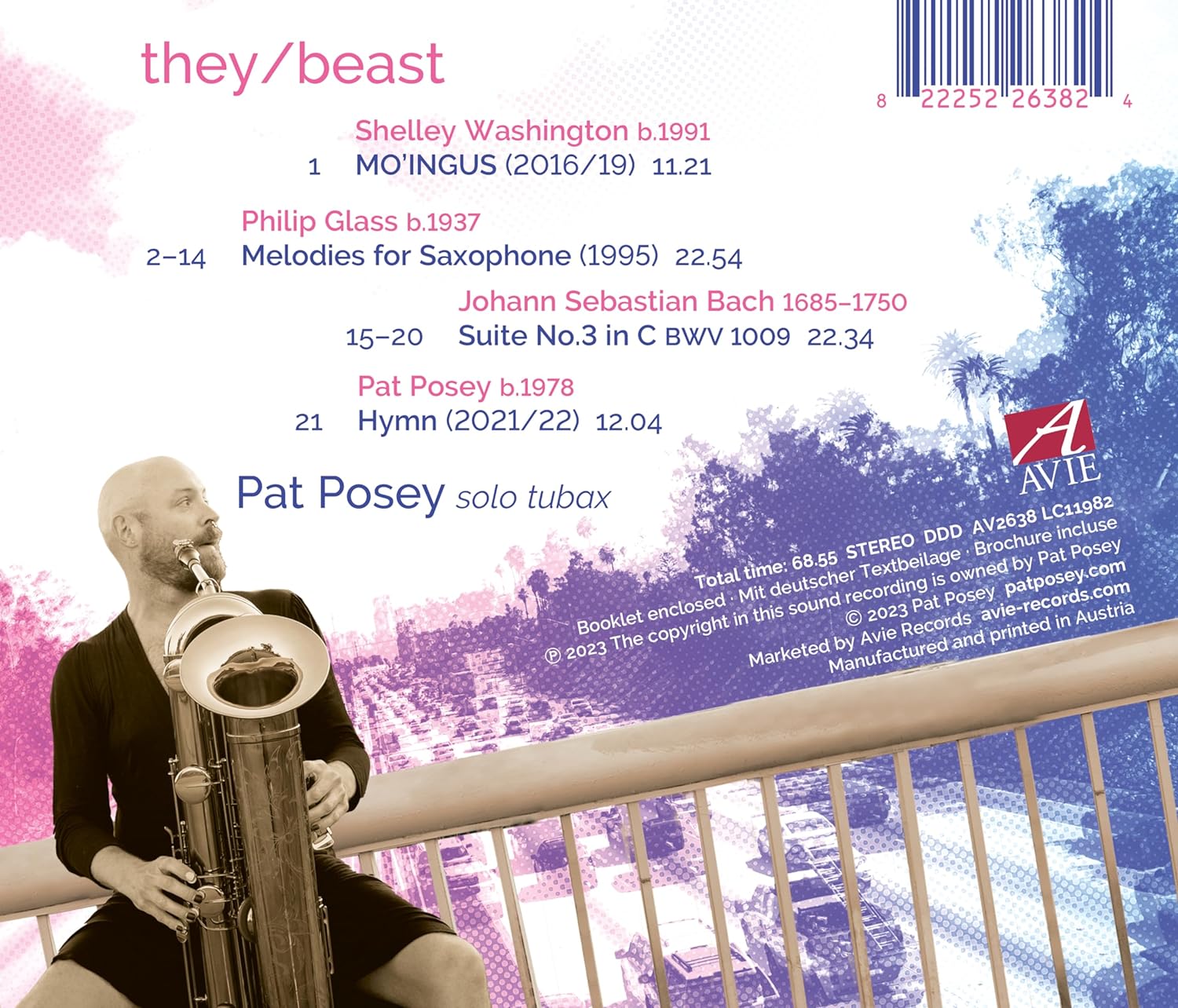 Pat Posey 튜박스를 위한 음악 (Music for Solo Tubax)