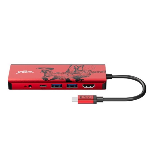 벨킨 마블 스파이더맨 7in1 USB C타입 멀티 허브 AVC009qc