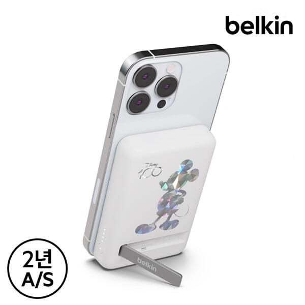 벨킨 디즈니 5000mAh 맥세이프 마그네틱 무선 보조배터리 BPD004qc