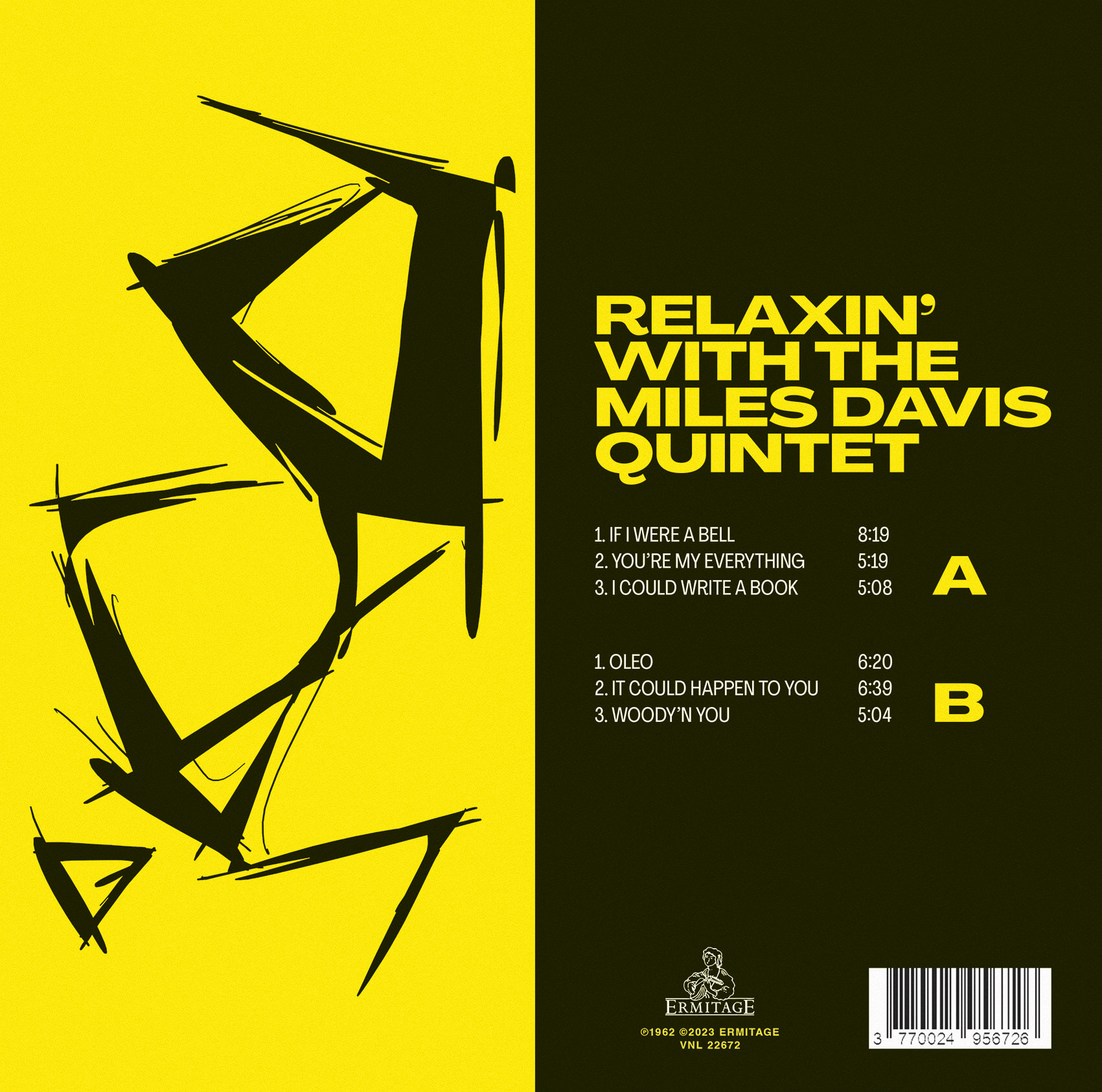 Miles Davis (마일스 데이비스) - Relaxin' With The Miles Davis Quintet [옐로우 컬러 LP]