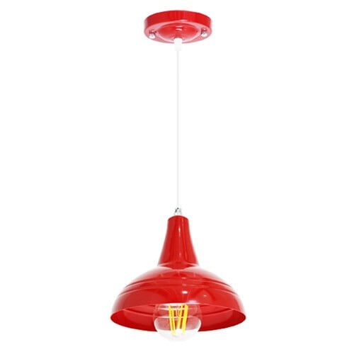 트윙클 빈티지 팬던트 조명 LED 식탁등 레드 빨간색 주방 부엌 램프