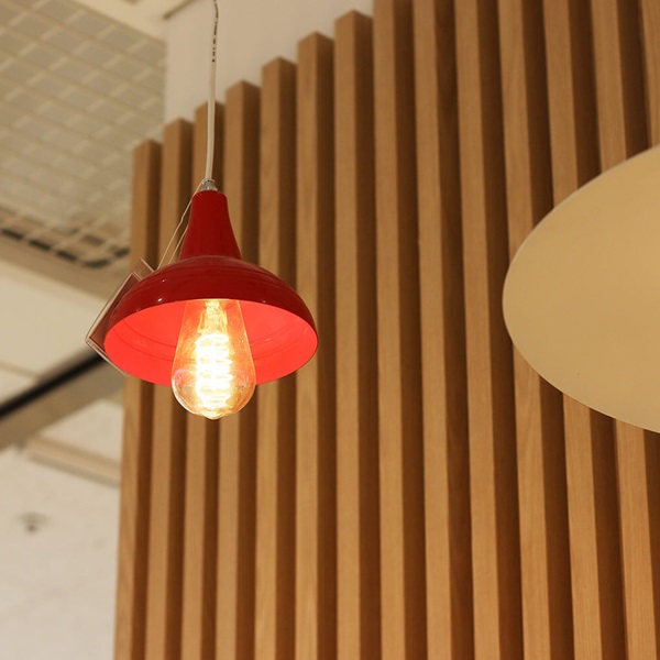 트윙클 빈티지 팬던트 조명 LED 식탁등 레드 빨간색 주방 부엌 램프