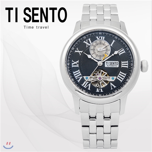 티센토(TI SENTO) 남성손목시계(TS50041BSdual/ 메탈밴드/본사직영/백화점AS가능/오토매틱/듀얼)