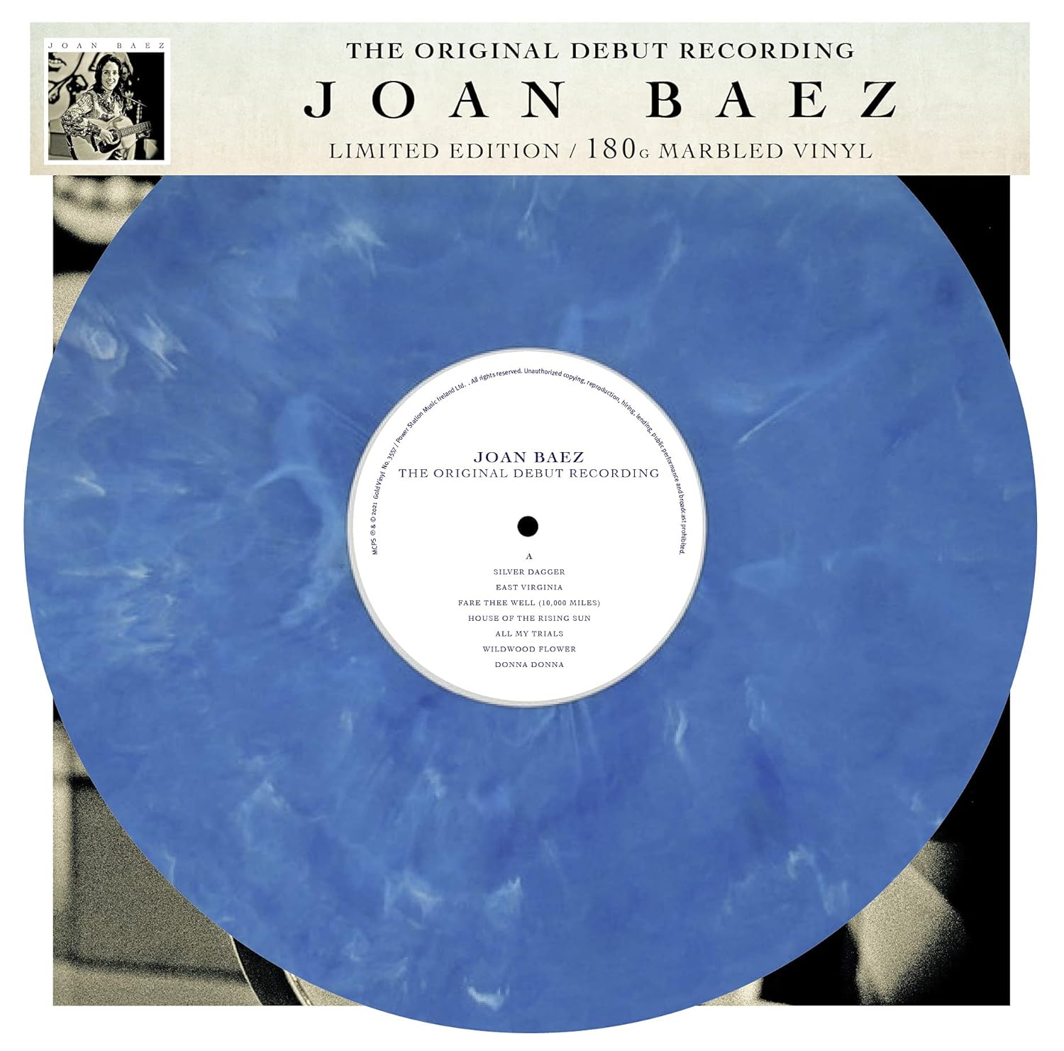 Joan Baez (조엔 바에즈) - The Original Debut Recording [블루 마블 컬러 LP]