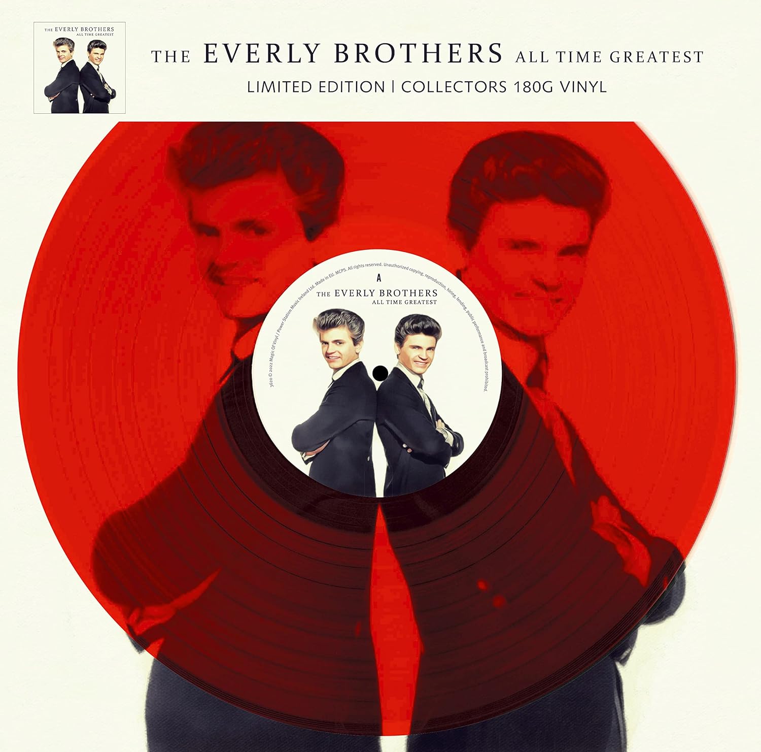 The Everly Brothers (에벌리 브라더스) - All Time Greatest [투명 레드 컬러 LP]