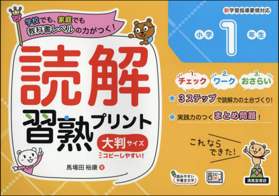 讀解習熟プリント 小學1年生 大判サイズ