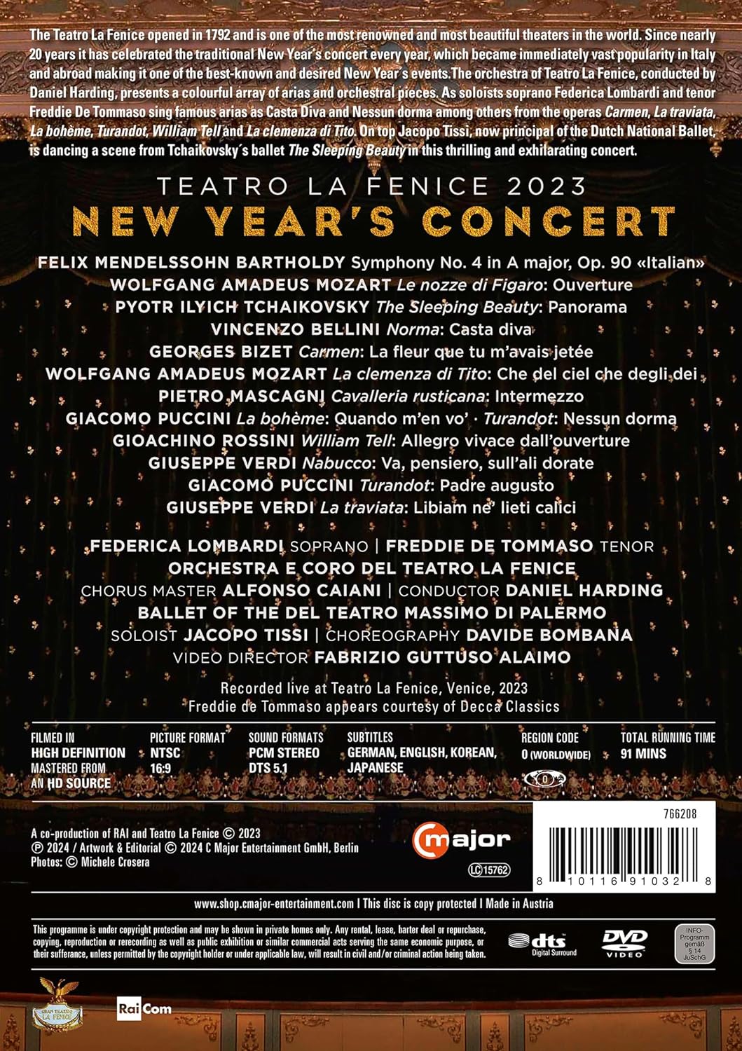 2023 라 페니체 신년음악회 (New Year‘s Concert - Teatro La Fenice 2023)