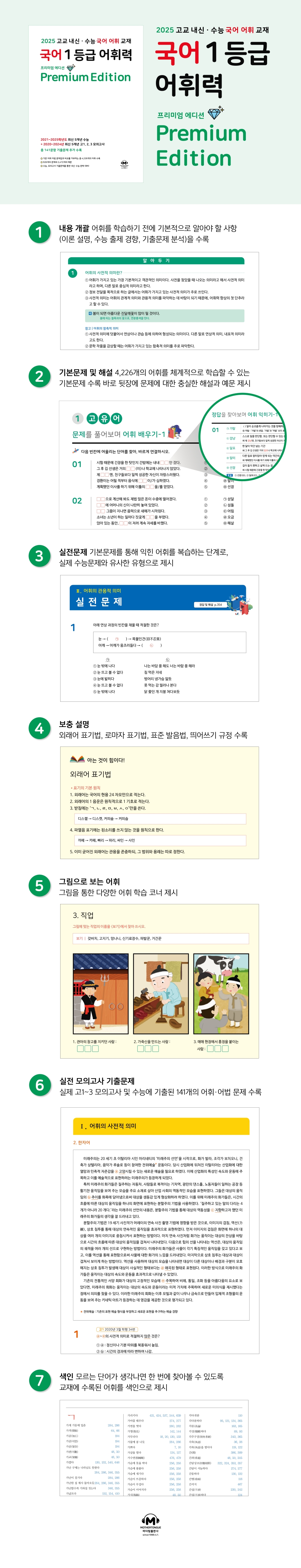 상세이미지_고교 내신·수능 국어 어휘 교재 국어 1등급 어휘력 Premium Edition