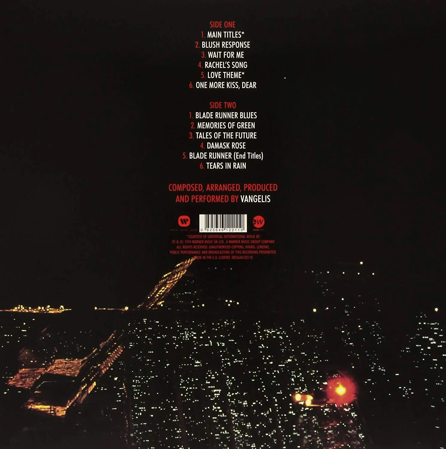 블레이드 러너 1982 영화음악 (Blade Runner OST) [LP]