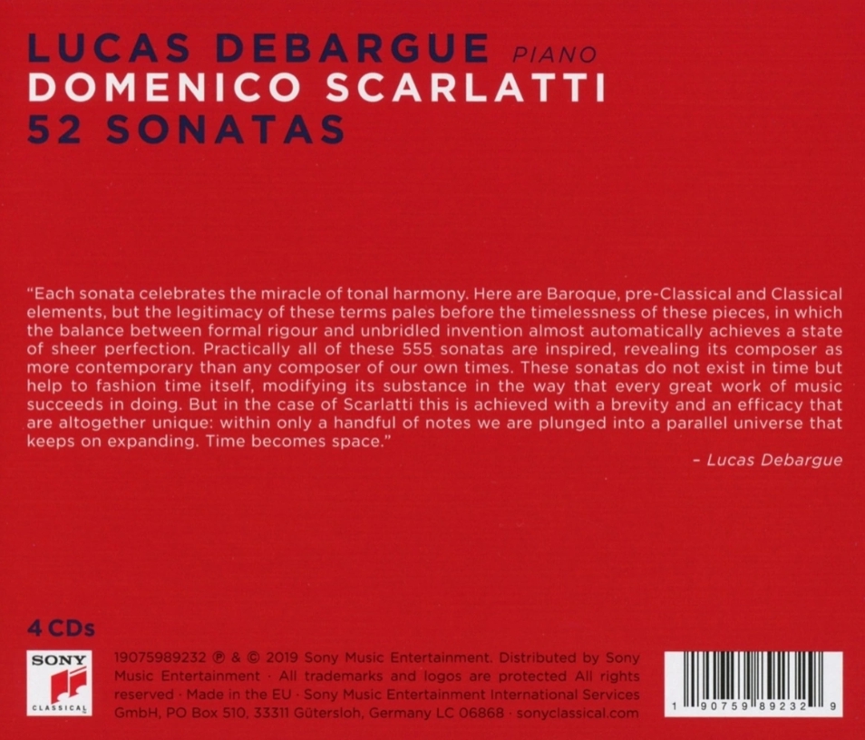 Lucas Debargue 스카를라티: 피아노 소나타 전곡집 (Scarlatti: 52 sonatas)
