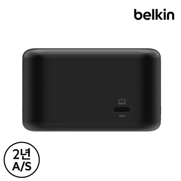 벨킨 6in1 코어 GaN 독 130W C타입 멀티허브 도킹스테이션 4K 기가비트 이더넷 INC018