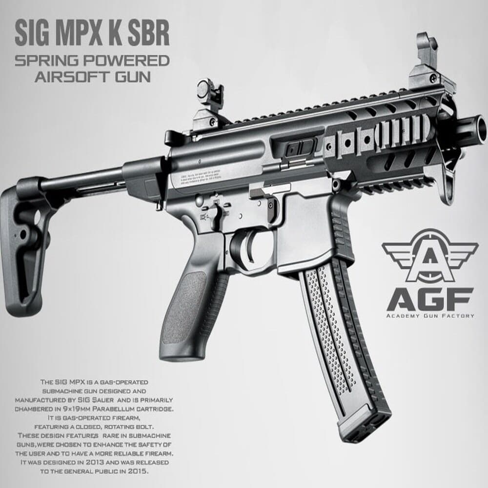 프로 에어소프트건 SIG MPX-K SBR 돌격 소총 라이플