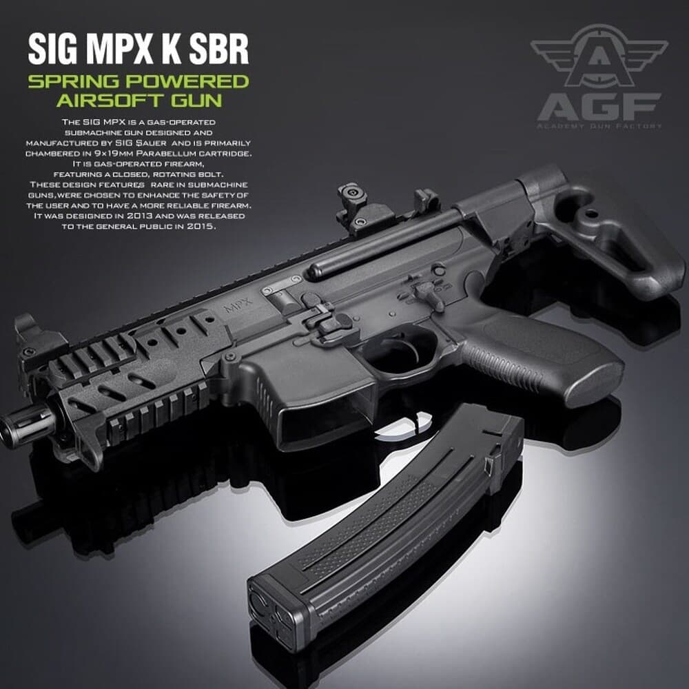 프로 에어소프트건 SIG MPX-K SBR 돌격 소총 라이플