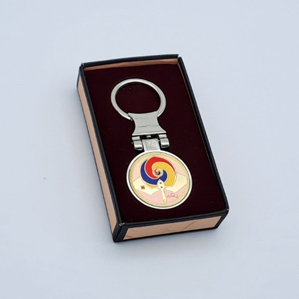 한국전통 금장 열쇠고리 풀턴방식 키링 외국인선물 기념품