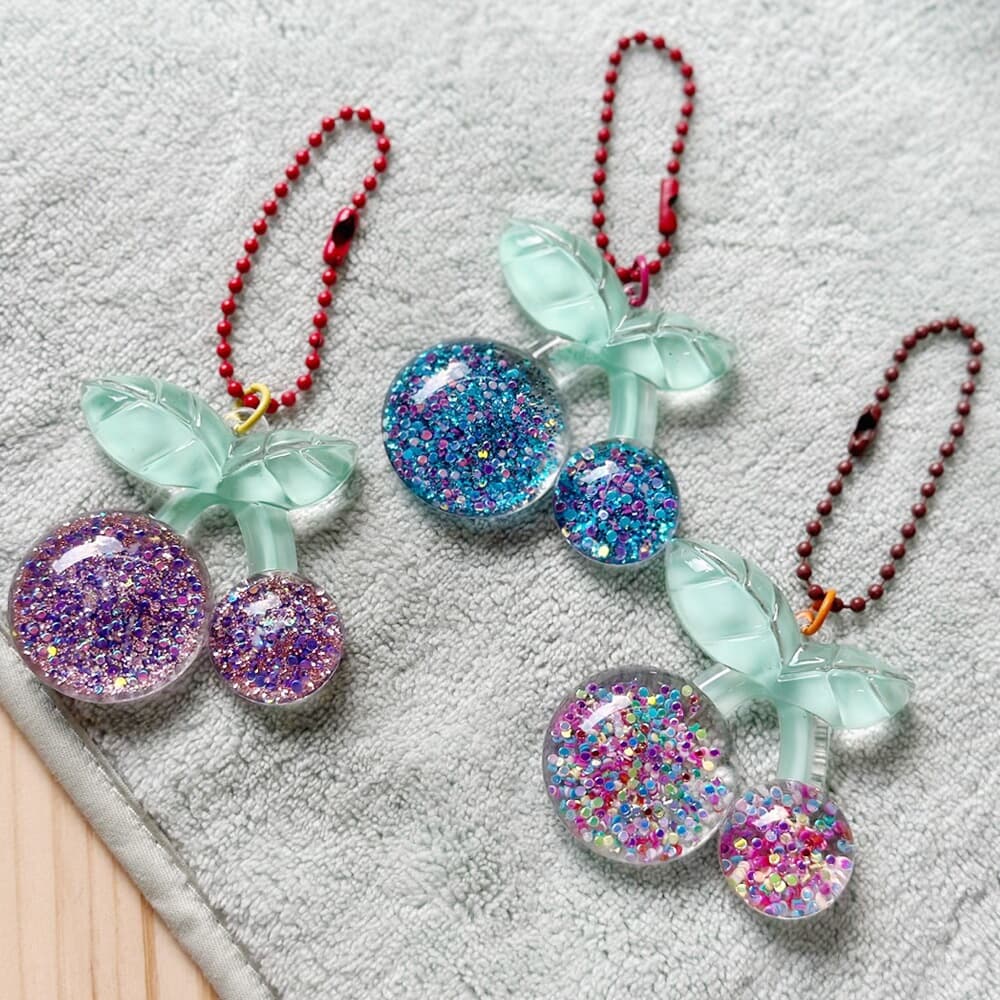 비즈 체리 키링 V.1