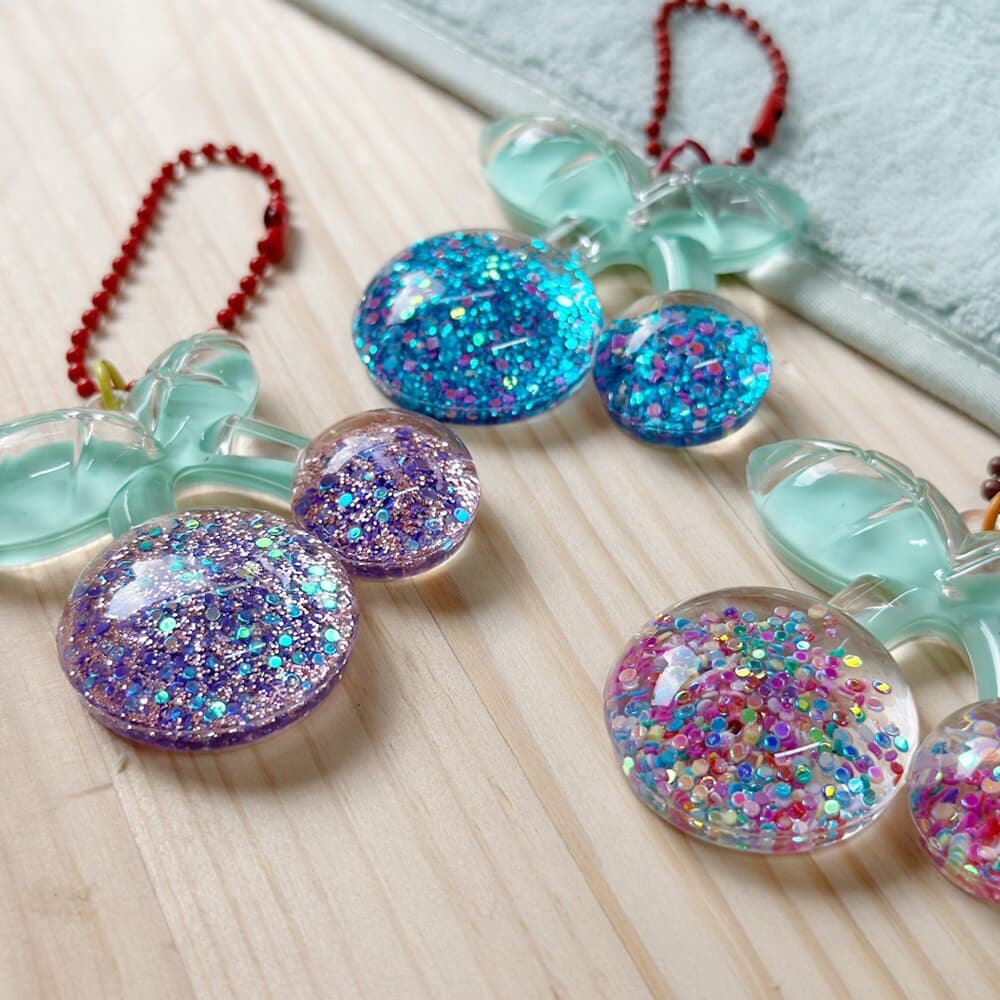 비즈 체리 키링 V.1