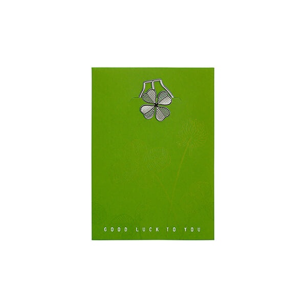 책갈피 북마크 카드 (미니) - 심플 네잎클로버