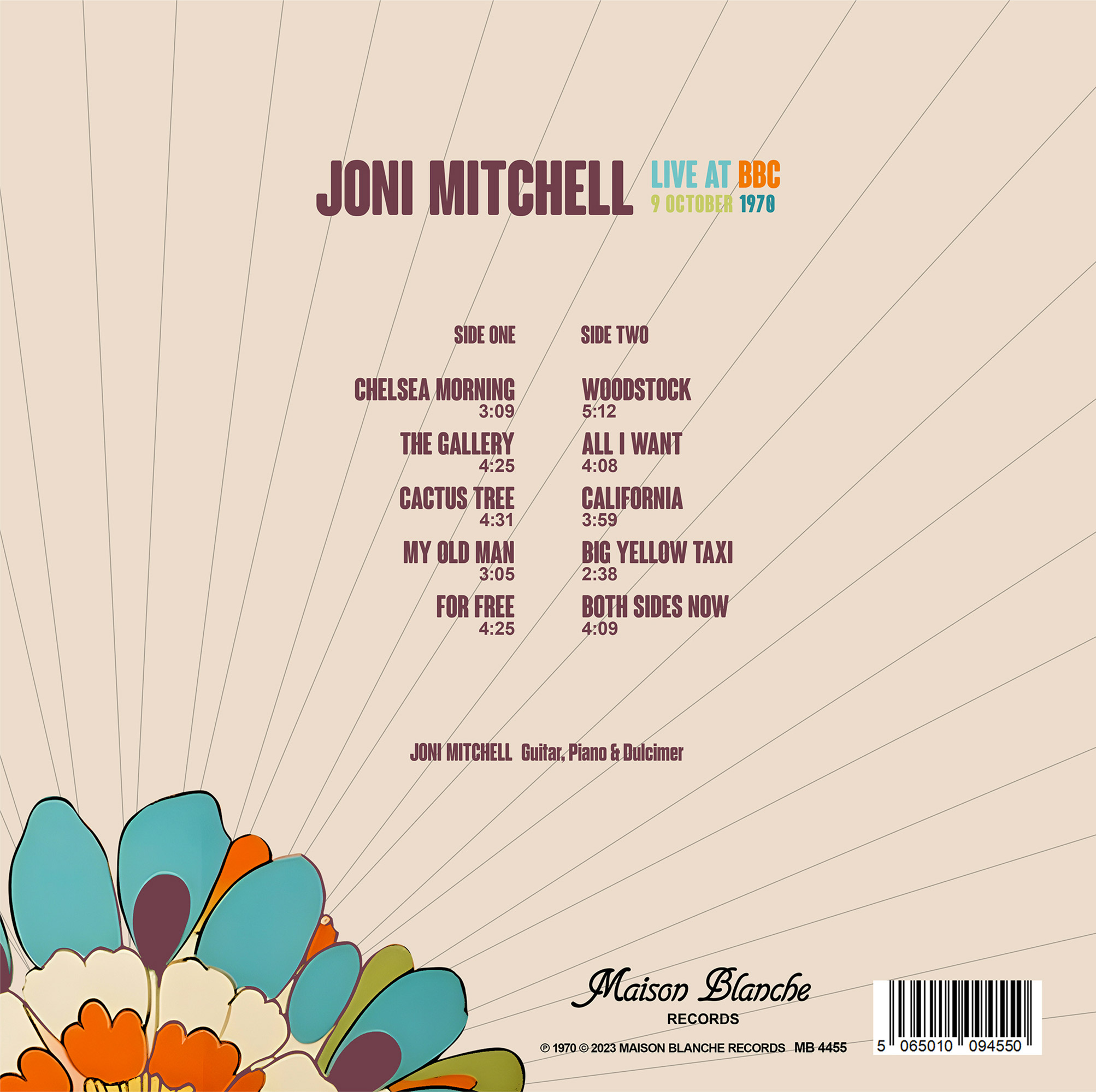 Joni Mitchell (조니 미첼) - Live at BBC, 9 October 1970 [LP]