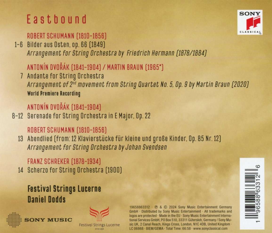 Daniel Dodds 슈만, 드보르작, 슈레거 (Eastbound - Schumann, Dvorak, Schreker)