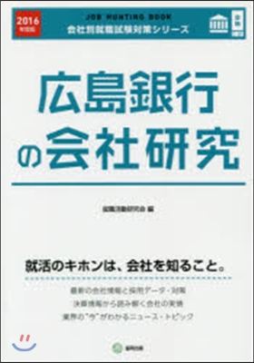 JOB HUNTING BOOK 廣島銀行の會社硏究 2016年度版