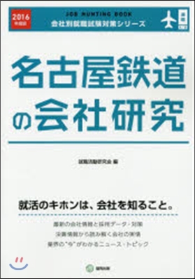 JOB HUNTING BOOK 名古屋鐵道の會社硏究 2016年度版