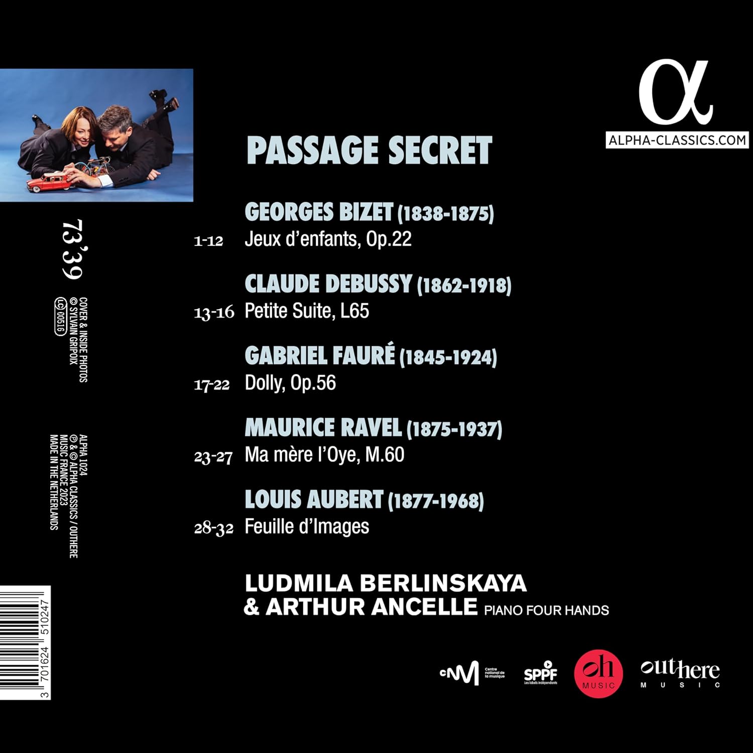 Ludmila Berlinskaya / Arthur Ancelle 비제, 드뷔시, 포레, 라벨, 오베르: 네 손을 위한 피아노 작품집 (Passage secret)