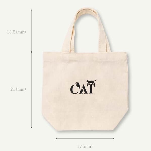 [자연과사람] cat & black 미니 캔버스 가방