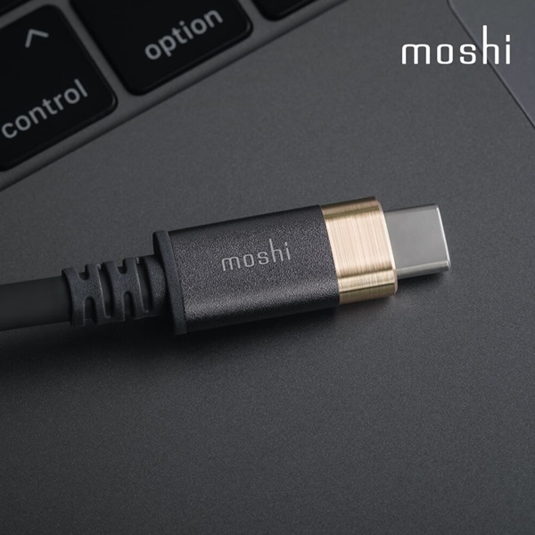 [moshi] 모쉬 C to C Monitor Cable PD3.0 100W 1m (Gay/Gold)