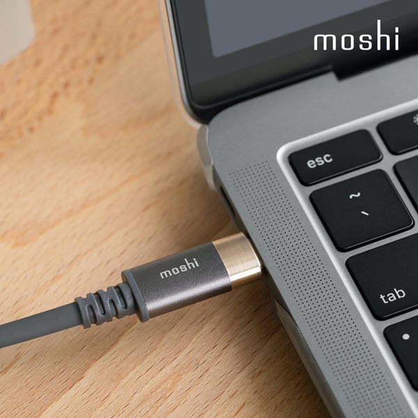 [moshi] 모쉬 C to C Monitor Cable PD3.0 100W 1m (Gay/Gold)