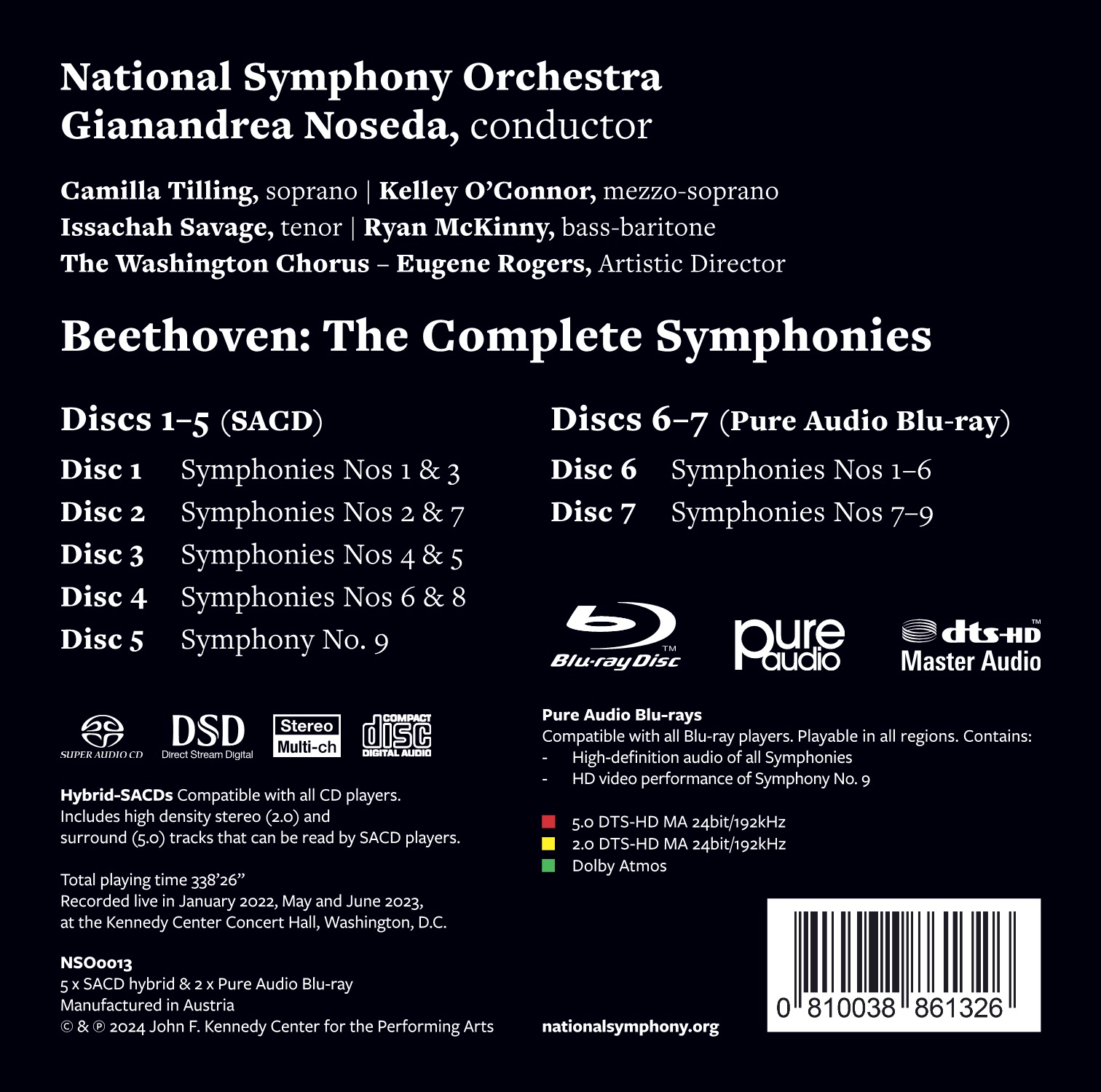 Gianandrea Noseda 베토벤: 교향곡 전곡집 (Beethoven: The Complete Symphonies)