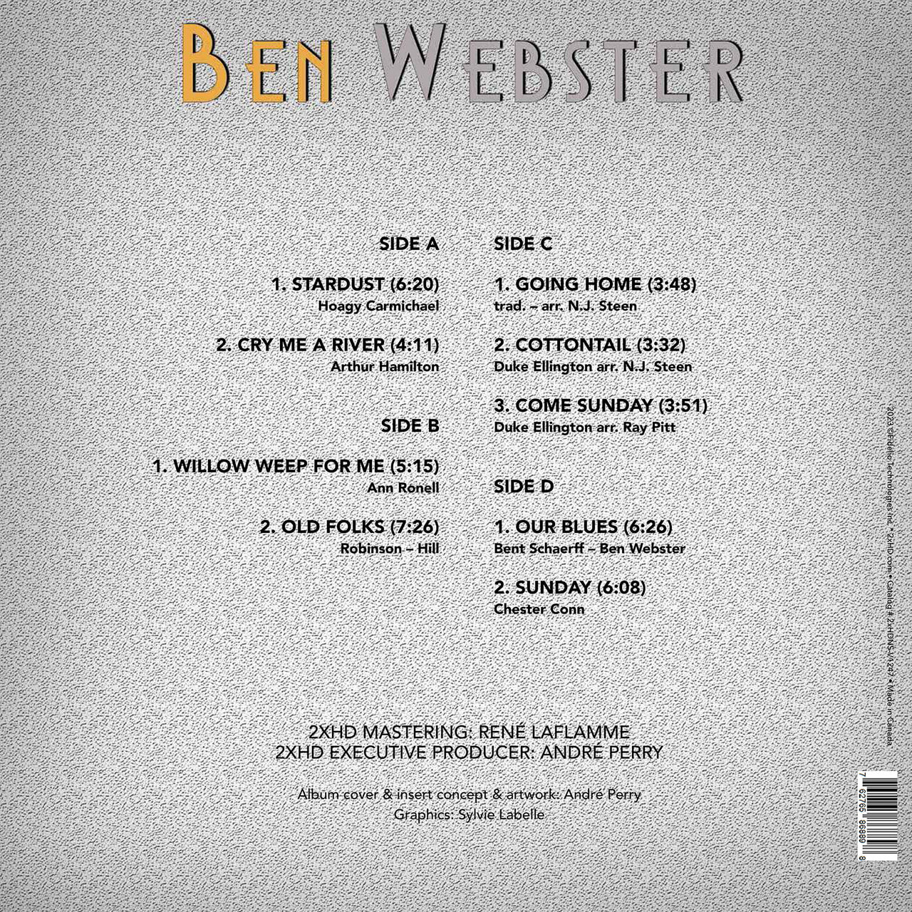 Ben Webster (벤 웹스터) - Stardust [2LP]