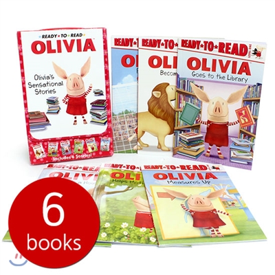 Olivia&#39;s Sensational Stories: Olivia Helps Mother Nature/Olivia Goes to the Library/Olivia Pays Soccer/Olivia Measures Up/Olivia Builds a House/Oli (Boxed Set)