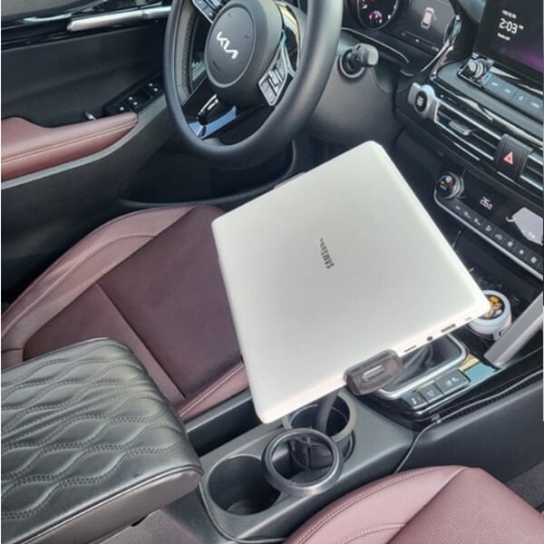 [제노믹스코리아] 차량용 컵홀더 자바라 랩탑 맥북 노트북 거치대 XKG-CP9000