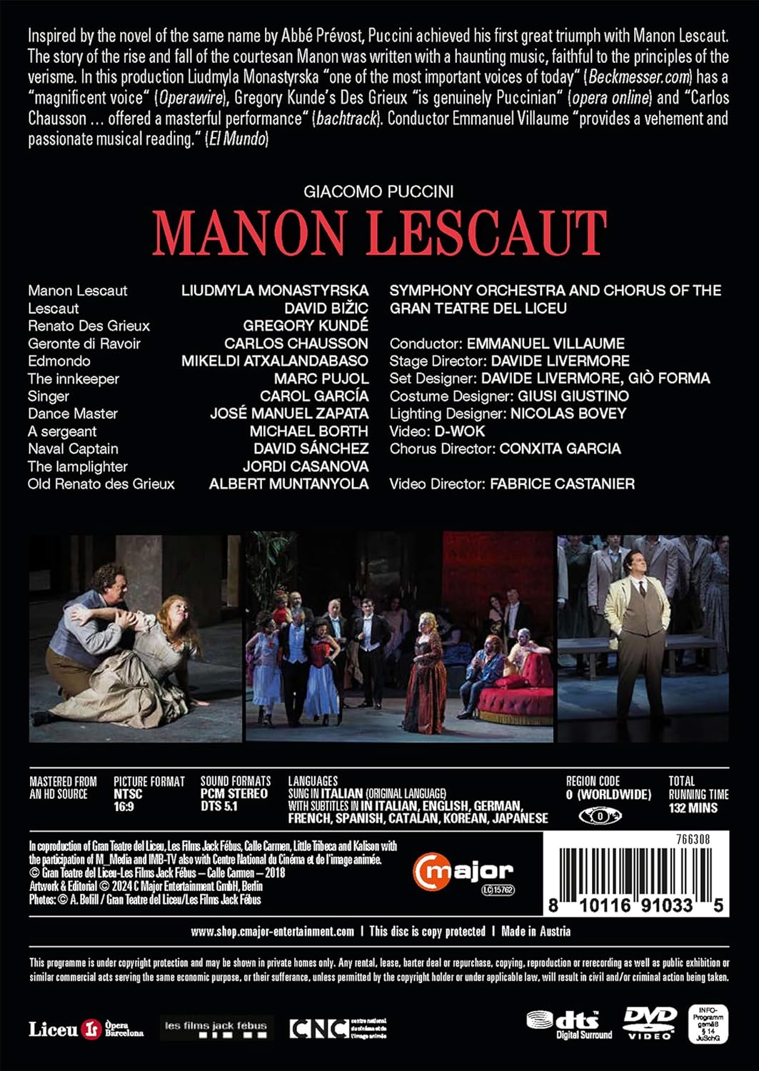 Emmanuel Villaume 푸치니: 오페라 '마농 레스코' (Puccini: Manon Lescaut)