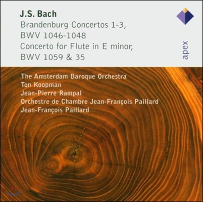 Ton Koopman 바흐: 브란덴부르크 협주곡 1-3번, 플룻 협주곡 (Bach: Brandenburg Concertos BWV 1046-1048, Flute Concerto BWV 1059 & 35)