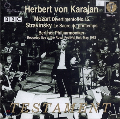 Herbert von Karajan 런던의 카라얀 - 모차르트: 디베르티멘토 / 스트라빈스키: 봄의 제전 (Mozart: Divertimento / Stravinsky: The Rite of Spring)