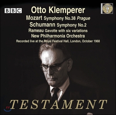 Otto Klemperer 모차르트: 교향곡 38번 '프라하' / 슈만: 교향곡 2번 (Mozart: Symphony No.38 'Prague' / Schumann: Symphony No.2)