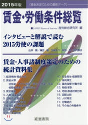 ’15 賃金.勞はたら條件總覽