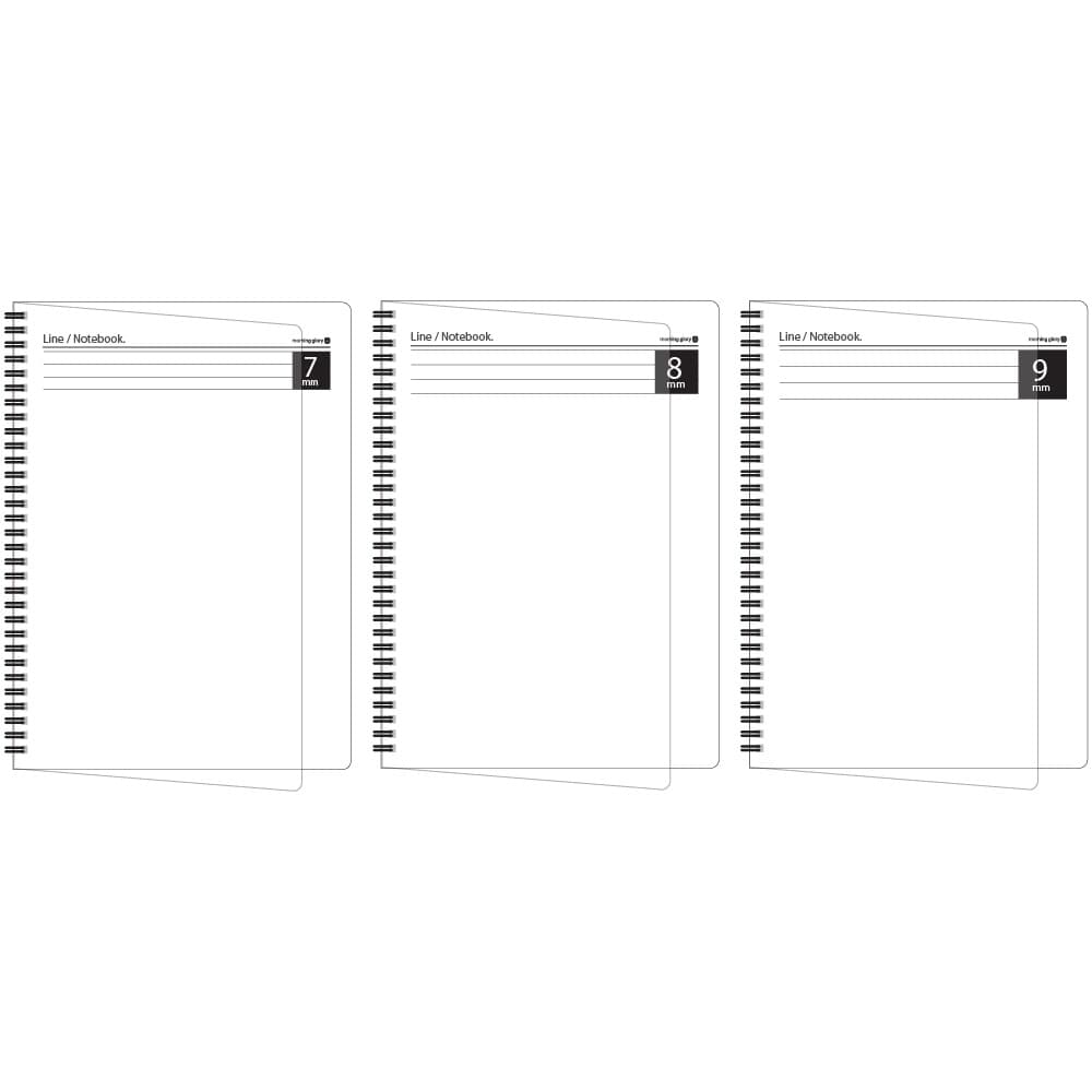 모닝글로리 3000 PP SP 모두의노트 7mm 8mm 9mm라인 16절 좌철
