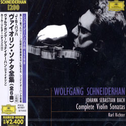 Bach : Complete Violin Sonata : Wolfgang Schneiderhan