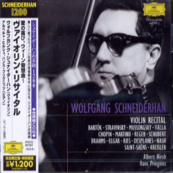 Wolfgang Schneiderhan - Violin Recital