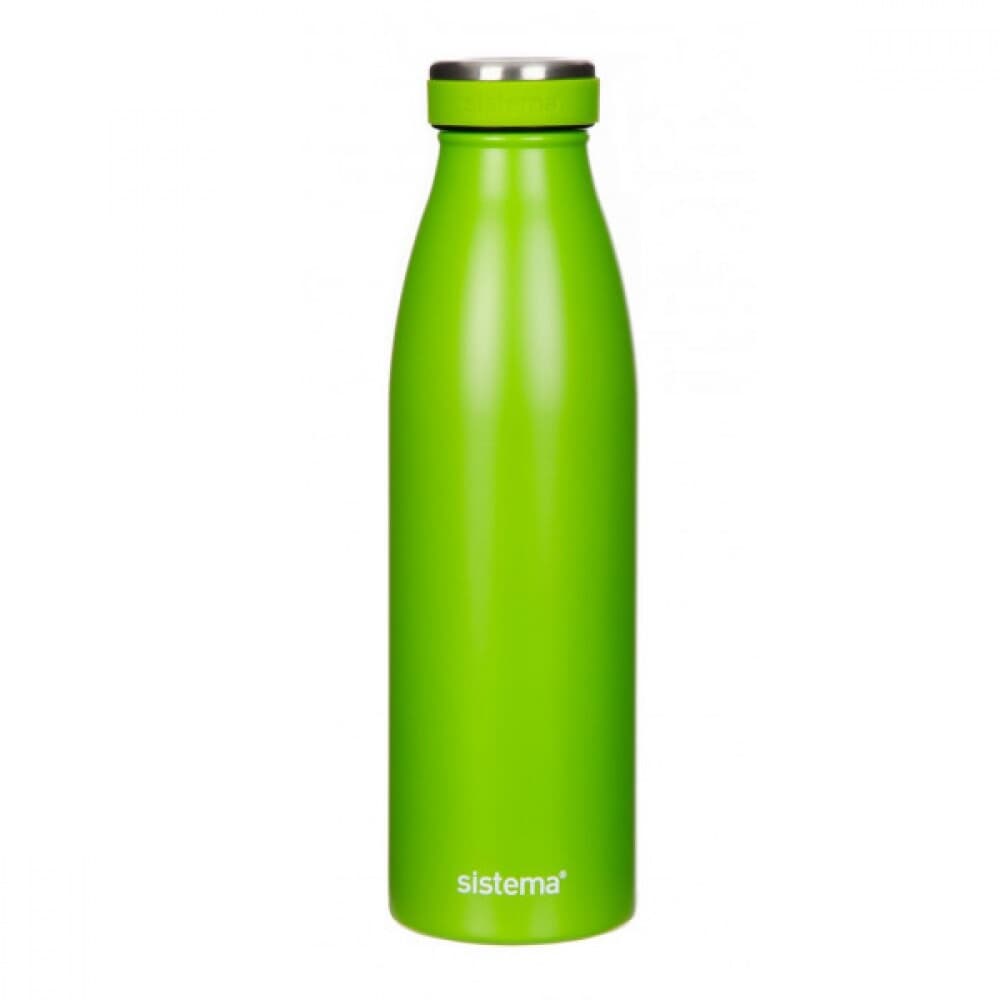 [시스테마] 스텐 이중진공 보냉 보온병 500ml (라임)