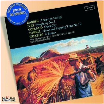 Neville Marriner 바버: 현을 위한 아다지오 / 아이브스: 교향곡 3번 (Barber: Adagio for Strings / Ives: Symphony No.3)