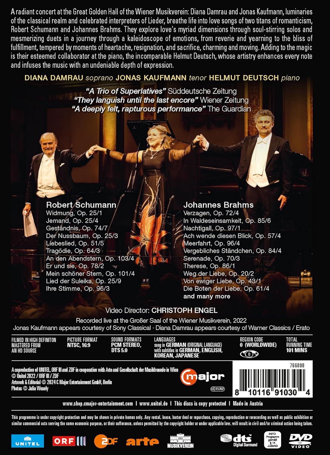 Diana Damrau / Jonas Kaufmann 슈만과 브람스의 사랑 노래들 (Love Songs By Schumann and Brahms)