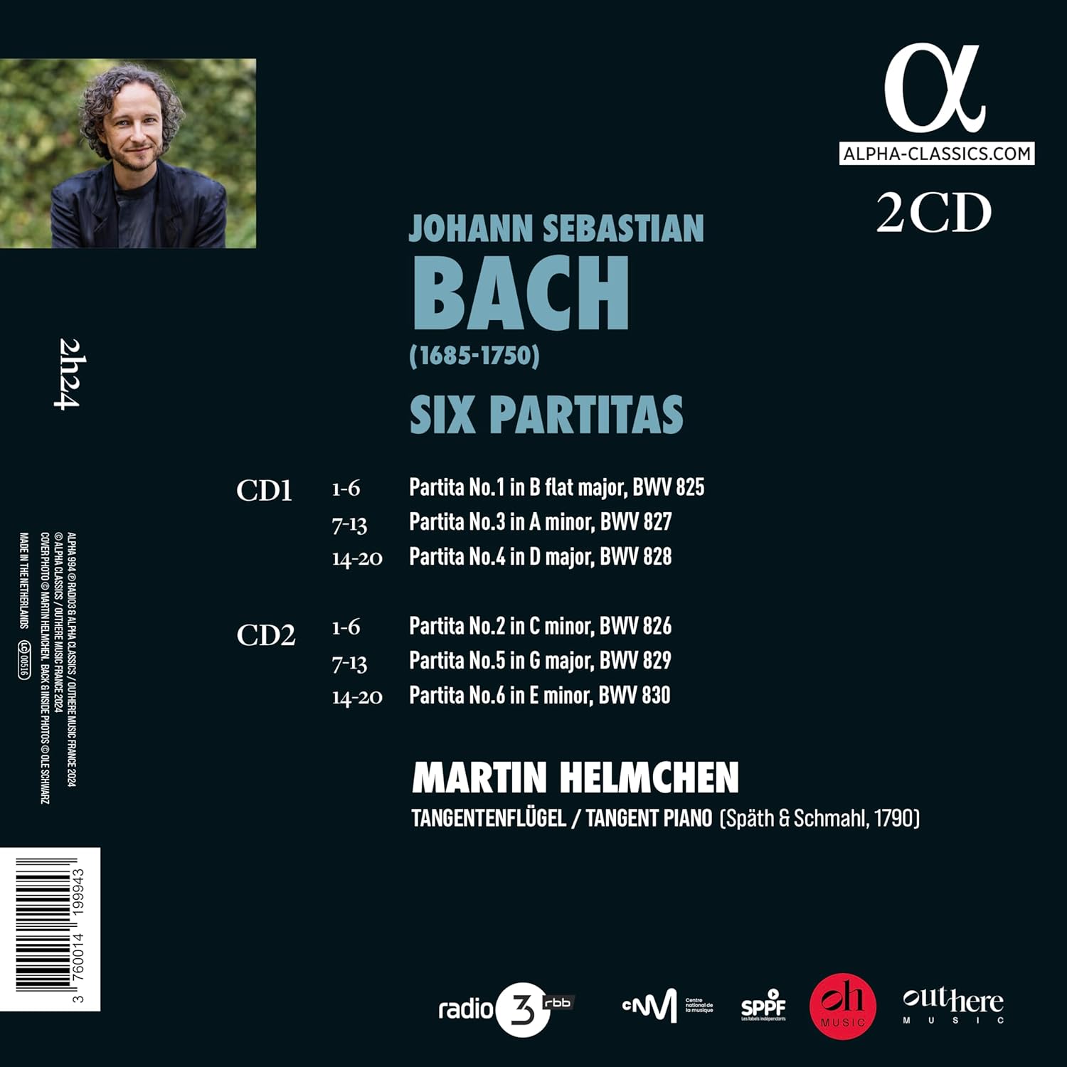 Martin Helmchen 바흐: 파르티타 전곡 BWV 825-830 (Bach: Six Partitas)